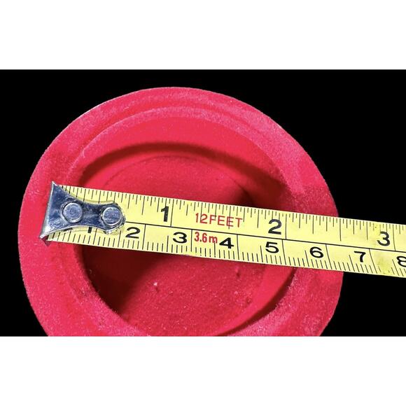 Vintage White Persian Cat Porcelain Figurines On Round Wood Trinket Box 4” x 3” - Picture 11 of 15